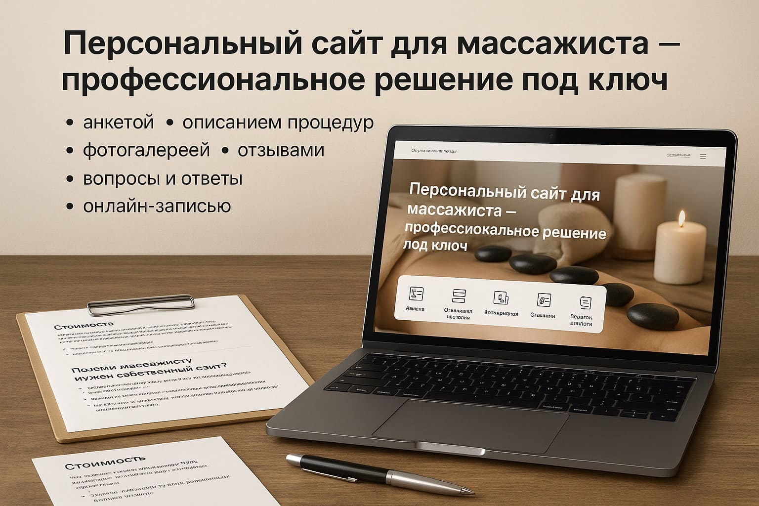Персональный сайт массажиста